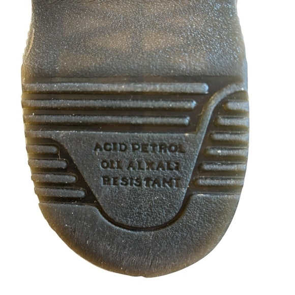 DR. Martens Flora Chelsea Croc Embossed Brown Black Boots Women’s 5 Casual Work - Picture 13 of 16